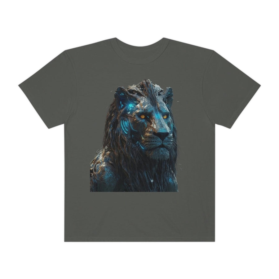 Sci-fi Lion print Unisex Garment-Dyed T-shirt - GIGI & POPO
