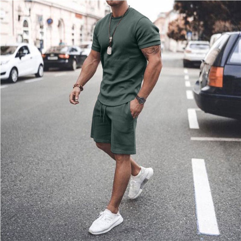 Short Sleeve Shorts Two-Piece Sports And Leisure - GIGI & POPO