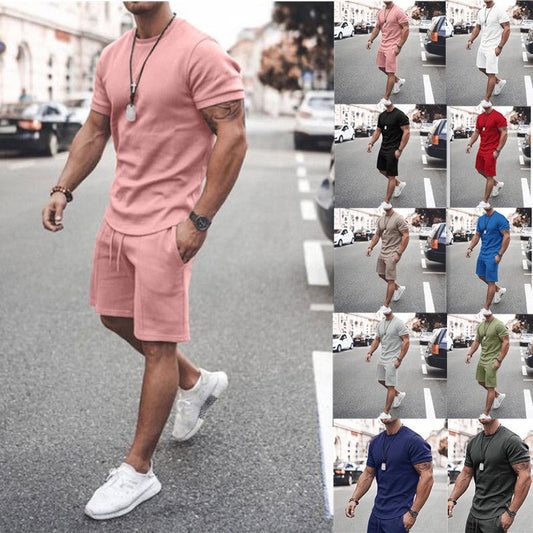 Short Sleeve Shorts Two-Piece Sports And Leisure - GIGI & POPO