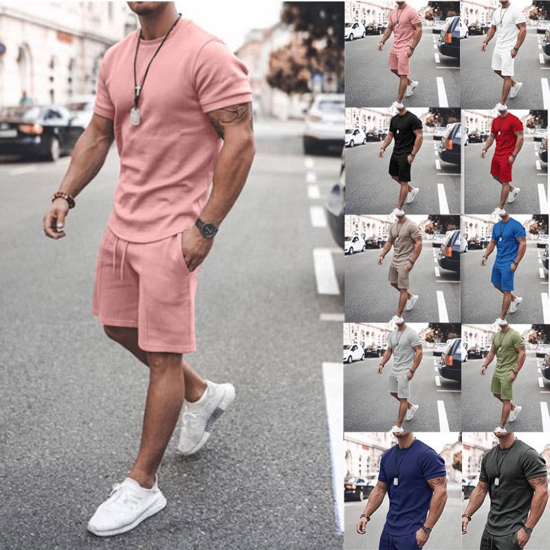 Short Sleeve Shorts Two-Piece Sports And Leisure - GIGI & POPO