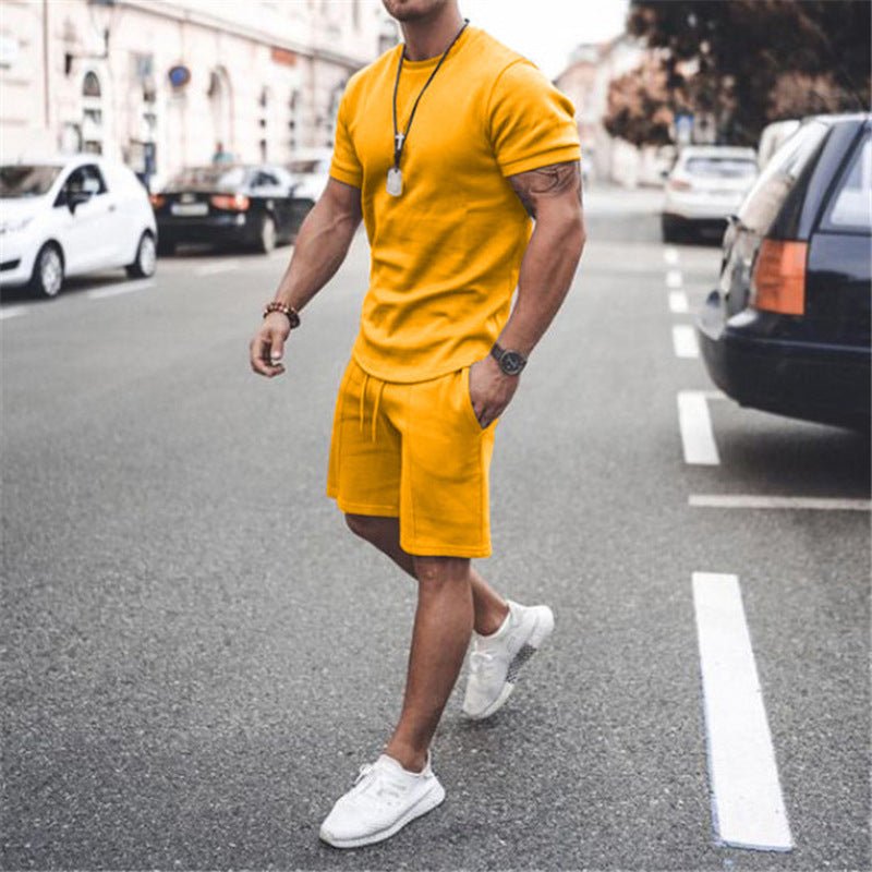 Short Sleeve Shorts Two-Piece Sports And Leisure - GIGI & POPO
