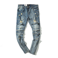 Shredded jeans - GIGI & POPO - Men - Light blue / XL