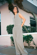 Sleeveless Suit Strap Trim Vest Top Unisex Style - GIGI & POPO