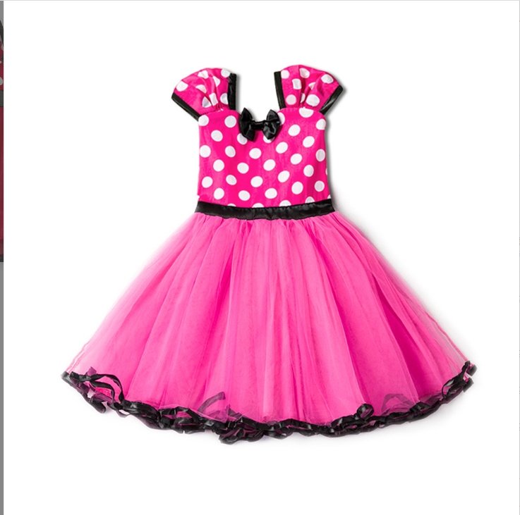 Sleeveless Vest Polka Dot Bow Princess Dress - GIGI & POPO - Baby Girl - Rose Red / 80cm