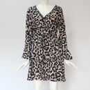 spring hot sexy leopard print V-neck high waist lace ladies chiffon skirt - GIGI & POPO - Women -