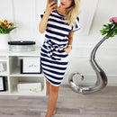 Striped Dress - GIGI & POPO - Women - Blue / XXL