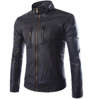Striven Mens Leather Jacket - GIGI & POPO - Jacket - Black / XXL