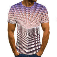 Summer 3D printed men's T-shirt - GIGI & POPO - TXU-1214 / XXXL