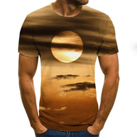 Summer 3D printed men's T-shirt - GIGI & POPO - TXU-1218 / 6XL