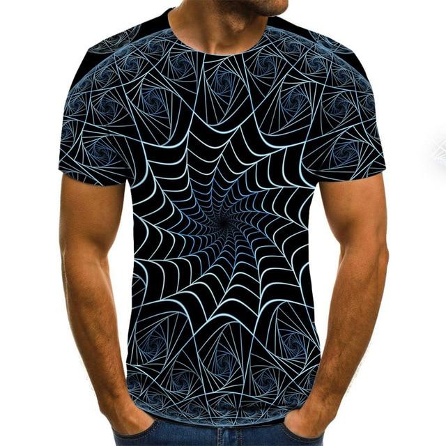 Summer 3D printed men's T-shirt - GIGI & POPO - TXU-1217 / XXL