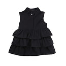 Summer Ball Gown Girls Dresses - Neck Cake Ruffled Tutu Bubble Dress - GIGI & POPO - Girl Dresses - Black / 3T