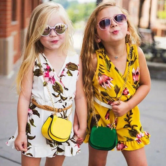 Summer Girls baby girl Floral Outfits Clothes - GIGI & POPO