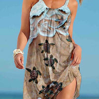Summer Women's Casual Suspender Style Large Swing Dress - GIGI & POPO - 0 - Darkkhaki / S