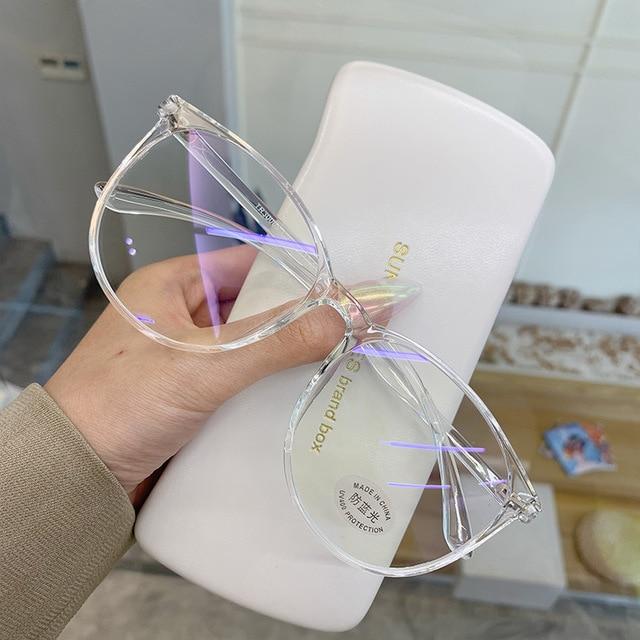 Transparent Computer Glasses Frame - GIGI & POPO - Clear