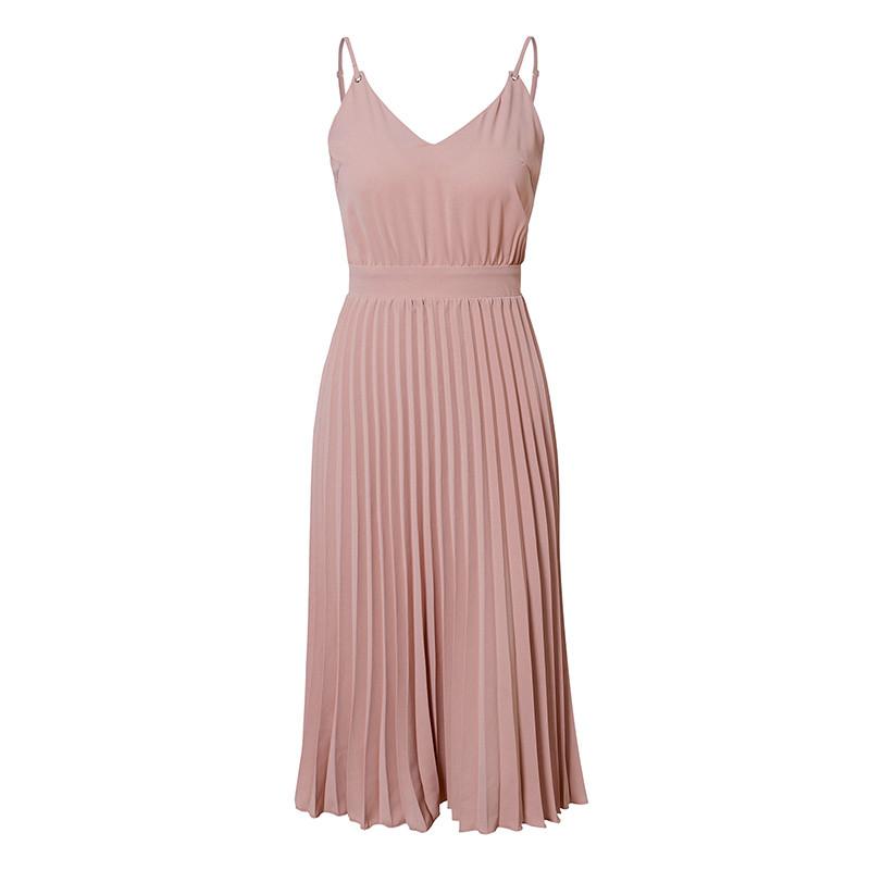 V-neck camisole dress - GIGI & POPO - Women - Pink / S