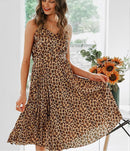V-neck camisole dress - GIGI & POPO - Women - Leopard / S