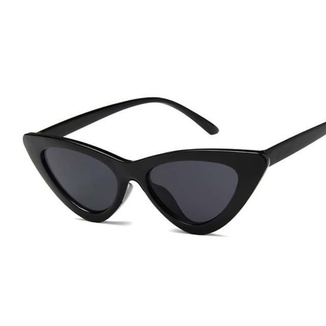 Vintage Cateye Sunglasses - GIGI & POPO - Black Gray