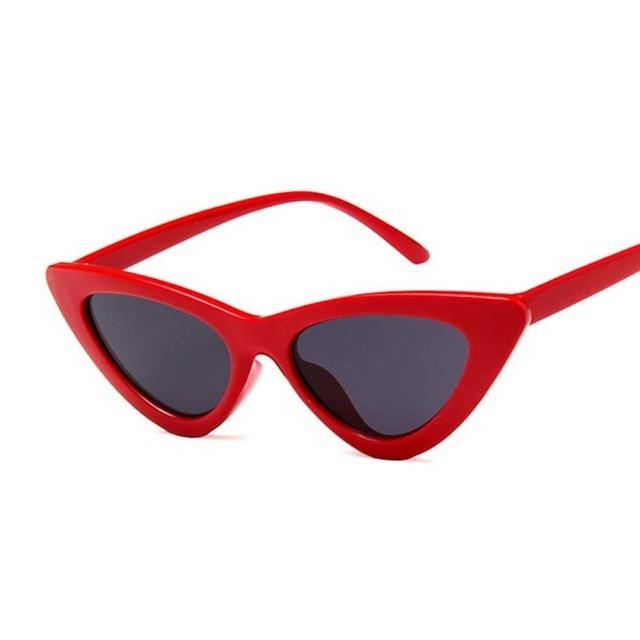 Vintage Cateye Sunglasses - GIGI & POPO - Red Gray