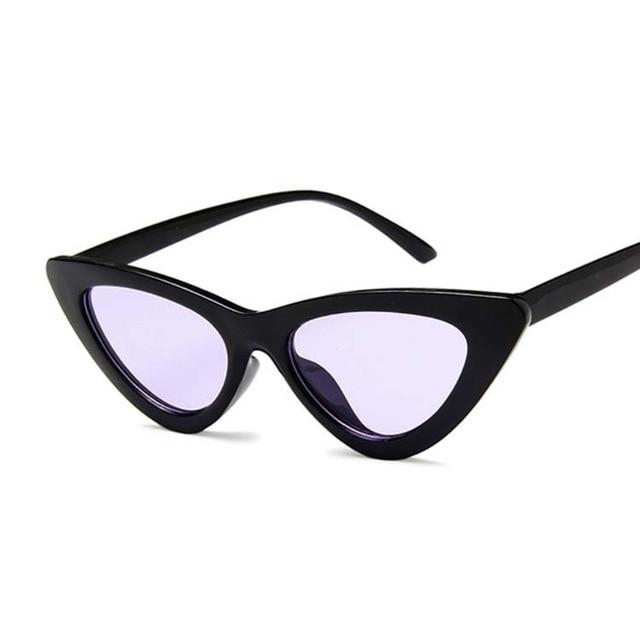 Vintage Cateye Sunglasses - GIGI & POPO - Black Purple