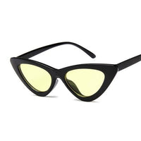 Vintage Cateye Sunglasses - GIGI & POPO - Black Yellow