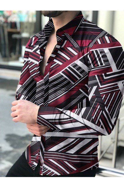 Vintage Shirt T Shirts For Men Streetwear Black Cotton - GIGI & POPO