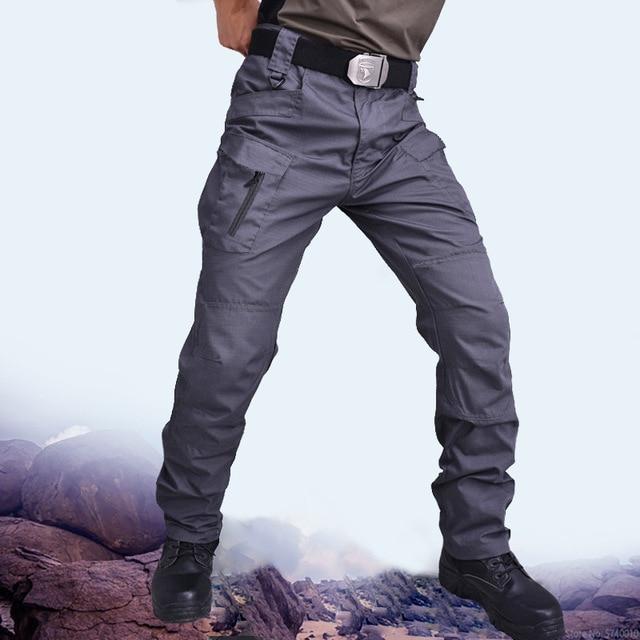 Waterproof Wear Resistant Casual Military Tactical Pants - GIGI & POPO - Baby & Toddler - L / Gray