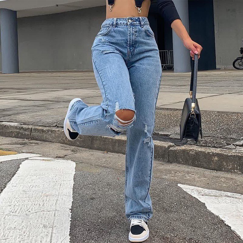 Woman Jeans Streetwear Vintage - GIGI & POPO