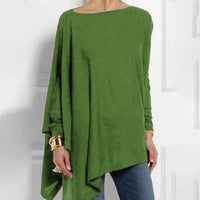 Women Causal Long Sleeve Cotton Blouse - GIGI & POPO - Light Green / S