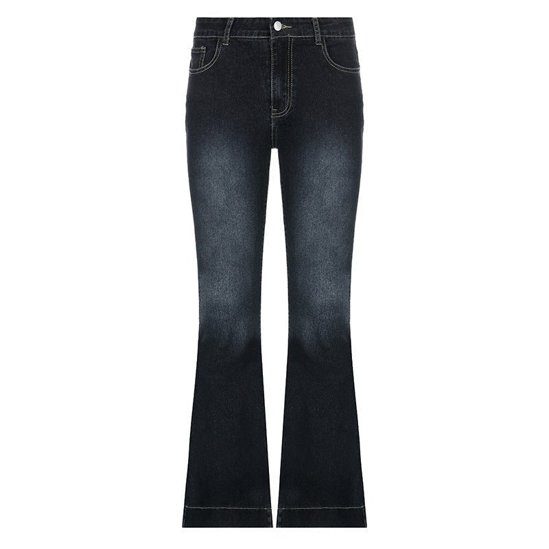 Women's Low Rise Slim Fit Jeans - GIGI & POPO - Jeans - Blue / S