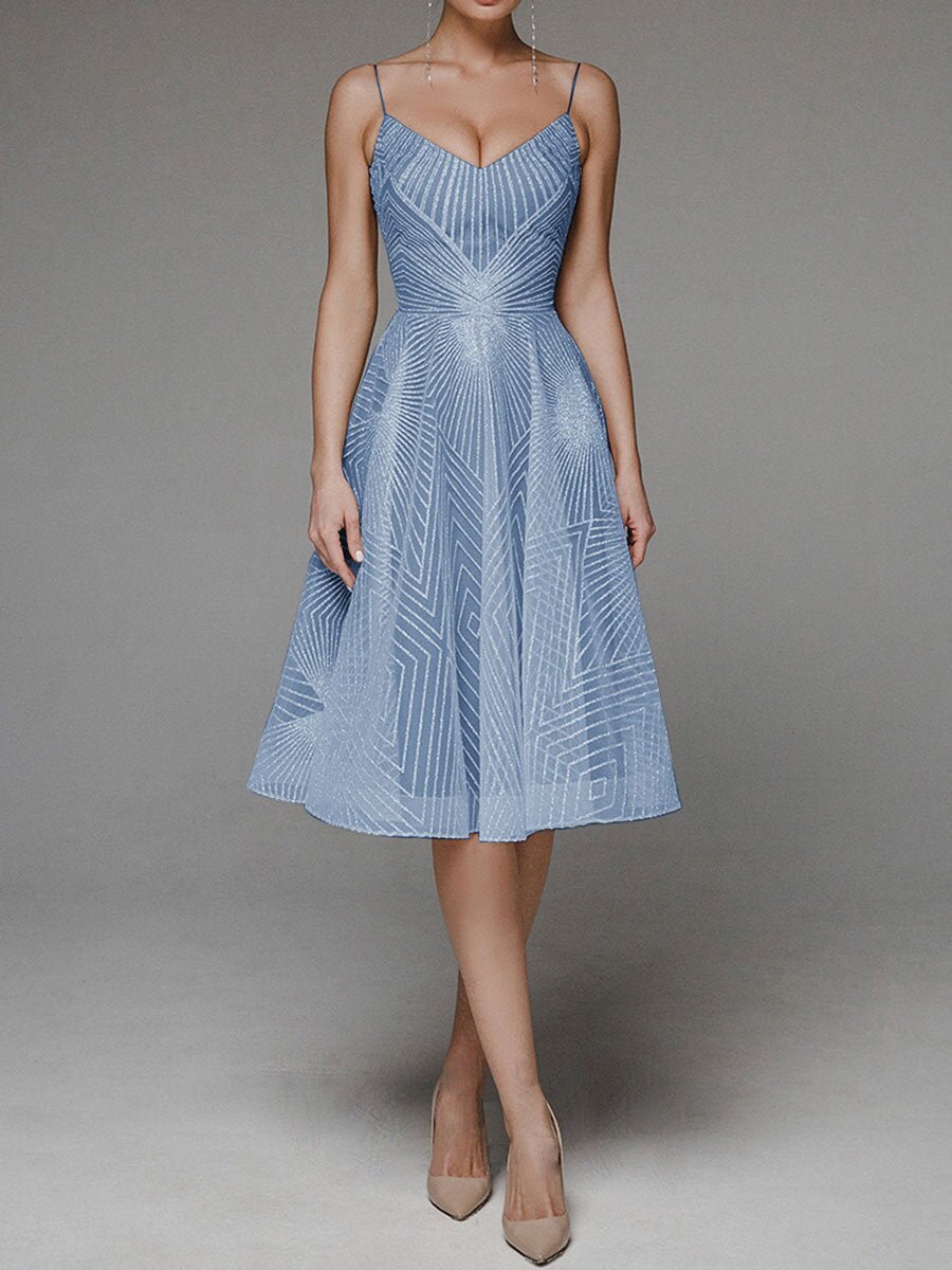 Women's Summer Sling Embroidered Sleeveless Dress - GIGI & POPO - Women - Blue / XS